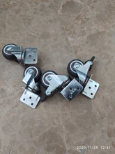 4 Uds muebles ruedas suave giratorio de goma rueda bastante de ruedas para Carro de bebé ruedas para cama hogar accesorio