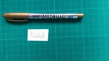 Marcador de pintura permanente de Metal, bolígrafos de dibujo de Manga, marcadores escolares, suministros de oficina, regalo de papelería, bricolaje, gran oferta, 1 unidad