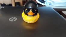 Decoración de pato amarillo pequeño para bicicleta de montaña, embellecedor de bicicleta de carretera con tira de luz fija, casco de manillar de motocicleta, viento roto