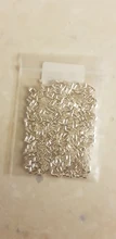 500 unids/lote 1,5, 2,0, 2,5mm de aleación de Zinc cilindro redondo crimpado cuentas extremos del tubo del grano del espaciador de punta de conectores para la fabricación de la joyería