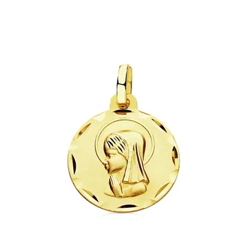Medal 9k gold Virgin Girl 14mm. Smooth pendant fence openwork details-Customizable-RECORDING INCLUDED IN THE PRICE
Medal 9k gold Virgin Girl 14mm. Smooth pendant fence openwork details-Customizable-RECORDING INCLUDED IN THE PRICE