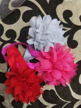 Diadema flor gasa para bebé, banda de pelo de encaje elástico para recién nacido, diademas para niña, accesorios para el cabello