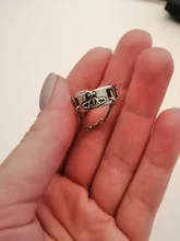 Foxanry-anillos de plata de ley 925 para mujer, cadena creativa de moda, borla, Planeta, Vintage, Punk, joyería para fiesta, regalos