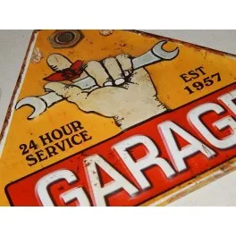 Poster veneer GARAGE Vintage decor plate for room wall, lounge, bar, garage
Poster veneer GARAGE Vintage decor plate for room wall, lounge, bar, garage