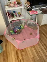 Corralito portátil de moda para mascotas, jaula de animales pequeños para interior/exterior, cerca de juegos para hámster, conejillos de indias