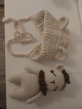 Accesorios de fotografía recién nacido ropa de bebé croché Niño Accesorios para niña ropa para niños pequeño oso traje infantil crotheted traje