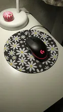 Mouse-Mat Desk-Pad Notebook Maiyaca 20x20cm-Gamer Round Anime Laptop Floral for PC Daisy