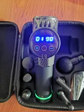 Pistola de masaje muscular, masajeador de percusión de tejido profundo, inalámbrico, nivel de 30 velocidades, profesional, manual, eléctrico