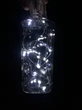 Guirnaldas de luces alimentadas por energía Solar, corcho de botella de vino, tope, alambre de cobre, lámparas de hadas, decoración para fiesta de boda, luz de hadas, 1 ud. 1,5 M/2M