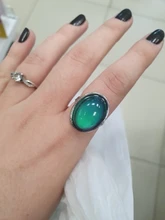 Anillo de cristal con cambio de Color según estado de ánimo, joyería de cristal con cambio de Color según estado de ánimo, anillos de temperatura, sensibilidad, estado de ánimo, regalos de tamaño ajustable, suministros para fiestas y eventos, 2016