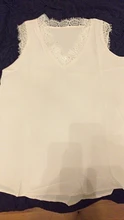 Sexy Chaleco con cuello en V de encaje blanco y negro camisa de 2020 las nuevas mujeres blusas sin mangas Casual playa verano Tops de talla grande 3XL