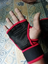 Guantes antideslizantes para gimnasio para hombre y mujer, 1 par, antigolpes, para entrenamiento de levantamiento de pesas, medio dedo, ciclismo de montaña