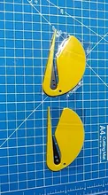 2 unids/set Mini abrecartas de plástico abrelatas de correo Sharp cortador de papeles de seguridad