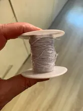 Cordón elástico redondo de 1mm para abalorios, hilo elástico de 7 m/bolsa, cuerda para collar, pulsera, suministro de joyería