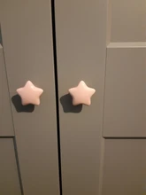 NAIERDI-perilla cerámica para gabinete de habitación de niños, tirador de armario con diseño de dibujos animados, luna y estrella, manijas para puerta de jardín