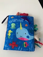 Los niños 3D rabos de animales libro de paño del bebé Montessori rompecabezas juguete educativo de aprendizaje