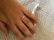 Anillos de hojas de plata de ley 925 estilo bohemio para mujer, bisutería femenina, ajustable, venta al por mayor