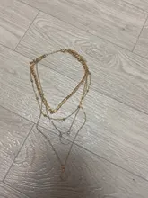 Collar bohemio de joyería para mujer, collar gótico llamativo en forma de gota, multicapa, bisutería para hombre