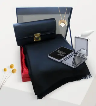 Women Custom Is Gold Angel Wing Necklace Mirror Black Wallet Shawl Gift Set
Women Custom Is Gold Angel Wing Necklace Mirror Black Wallet Shawl Gift Set