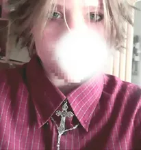 Collar de cadena con dije de Cruz para hombres y mujeres, Gargantilla gruesa, regalo de joyería