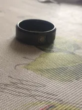 Letdiffery Luna Simple sol par anillos para amante negro de acero inoxidable de los hombres de las mujeres anillo de boda regalos del Día de San Valentín