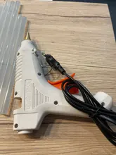 Pistola de pegamento de fusión en caliente de alta potencia, 40/100/120W, enchufe europeo, pistola de fusión en caliente, herramientas de bricolaje de 110-240V, Pistola de Pegamento Caliente, 10 Uds.