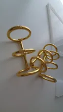 Anillo de bisagra para encuadernación, libro de hojas sueltas, chapado en Metal, escritorio de níquel, calendario, círculo, 3 anillos para Álbum de llaves de tarjeta