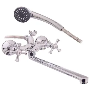 Everest b23-064, bath faucet (chrome plating, flat straight spangle, shower switch)
Everest b23-064, bath faucet (chrome plating, flat straight spangle, shower switch)