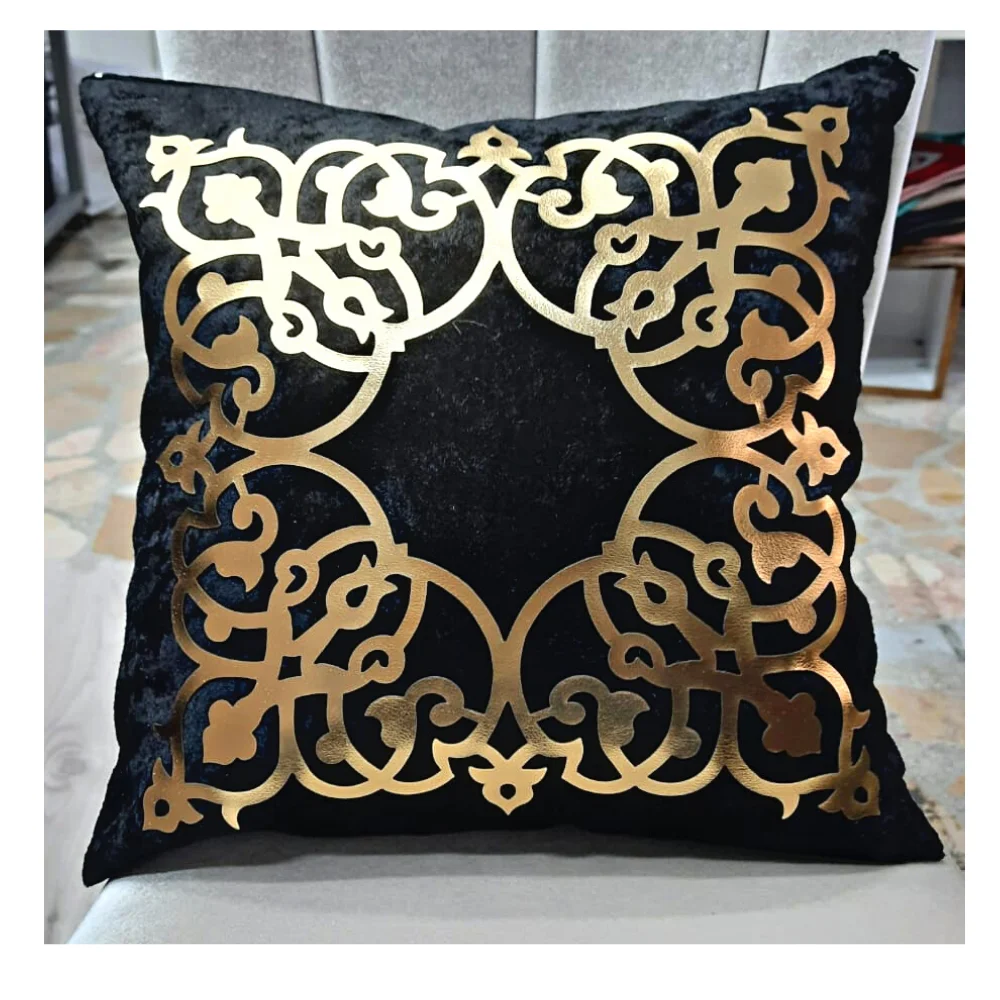 

Sultans Square Velvet Gold pillowcase 40*40cm Decorative Cushion Sofa Pillow Chair Cushion Christmas Home Decoration pillowcase