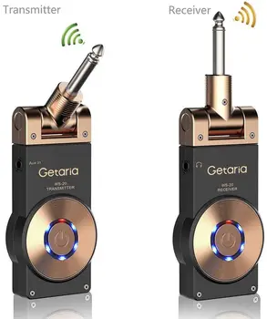 Getaria 2.4GHZ Wireless Guitar Systems Wireless Guitar Transmitter Receiver for Electric Guitar Bass Violin Rechargeable Battery
Getaria 2.4GHZ Wireless Guitar Systems Wireless Guitar Transmitter Receiver for Electric Guitar Bass Violin Rechargeable Battery