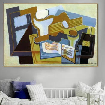Juan Gris Old Famous Master Spanish Artist Guitar and Fruit Bowl Canvas Painting Poster Print for Home Wall Decor Wall Art
Juan Gris Old Famous Master Spanish Artist Guitar and Fruit Bowl Canvas Painting Poster Print for Home Wall Decor Wall Art