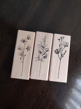 Serie de colección Vintage de hierba de flores, sello artesanal, madera para sellos de goma álbum de recortes, papelería, sello para álbum de recortes