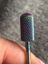 Brocas de taladro eléctrico para manicura, 29 tipos, accesorio de la máquina, cortador de cerámica de carburo de tungsteno arcoíris