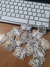 45 unids/caja lindo travieso decorativa gato papelería pegatinas Scrapbooking agenda DIY álbum diario palo etiqueta