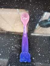 1Pc de seguridad PP temperatura cuchara para bebé cubertería Kids15X3.5cm vajilla