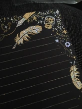 8 unids/set Vintage dorado estrella de pluma juego de papel de carta papelería regalo de escritura boda sobres Mini sobres para invitaciones