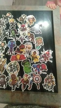 50 Uds de dibujos animados pegatinas Marvel bien los Vengadores etiqueta engomada impermeable equipaje Skateboard guitarra portátil pegatinas juguete de niño