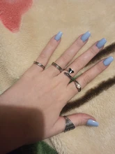 Tocona 10 unids/set Bohemia antiguo Flecha de tallado anillos conjuntos de nudillo anillos para las mujeres de la joyería de los hombres кольцо 4846