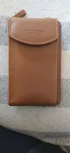 Billetera Color sólido de cuero para mujer, bolso de hombro para teléfono móvil con correas, soporte para tarjeta grande, BILLETERA, bolso de mano, bolsillos, 2020