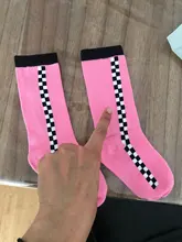 Calcetines altos hasta la rodilla a la moda para chicas, de cuadros geométricos, para otoño, para bebés, 1-12 años