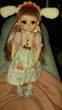 Muñeca Bjd de 30CM, vestido de Lolita, 15 articulaciones móviles, traje escolar, maquillaje, muñeca Bjd artesanal, los mejores regalos para niña, juguete de Animal BJD