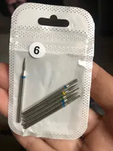 6 unids/pack de uñas de fresado Rotary Burr para archivos de uñas cutícula limpio brocas aparatos para manicura herramientas de arte