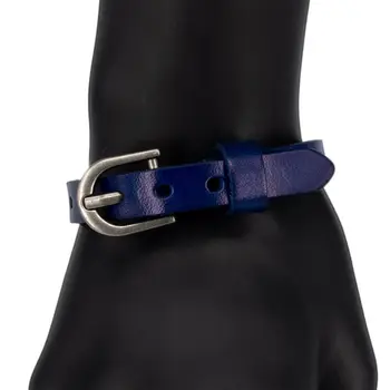 Bracelet leather (genuine leather, box lock, blue) 51936
Bracelet leather (genuine leather, box lock, blue) 51936