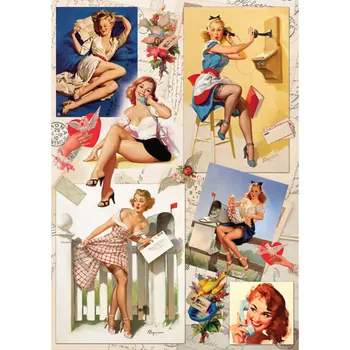 Rice paper for decoupage craft Premier, A3, 25 g/m, pin-up. Telegram cp03536 
Rice paper for decoupage craft Premier, A3, 25 g/m, pin-up. Telegram cp03536