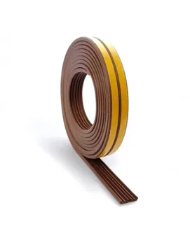 Weatherstrip rubber e type Brown 6m x 9mm 
Weatherstrip rubber e type Brown 6m x 9mm