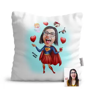 Personalized Super Mom Cartoon Satin Pillow
Personalized Super Mom Cartoon Satin Pillow