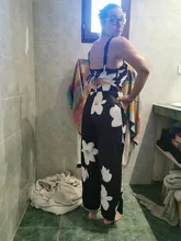 Mono de verano para mujer, traje sin mangas de mujer, estampado Floral informal elegante