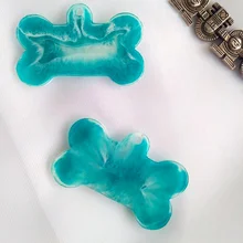 Molde de resina epoxi de cristal para llavero con forma de hueso, molde de silicona para manualidades, artesanía, decoración, colgante de llavero herramienta de fabricación