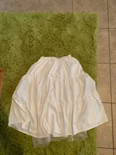 De las mujeres de la moda una línea falda de tul elástico cintura alta fiesta largo Maxi falda