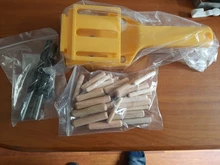 Plantilla de plástico ABS para perforación de madera con 3 orificios, plantilla de pasador rápido para taladrar madera, con orificios de 3 medidas, 6, 8 y 10mm, perforadora de bolsillo, para carpintería